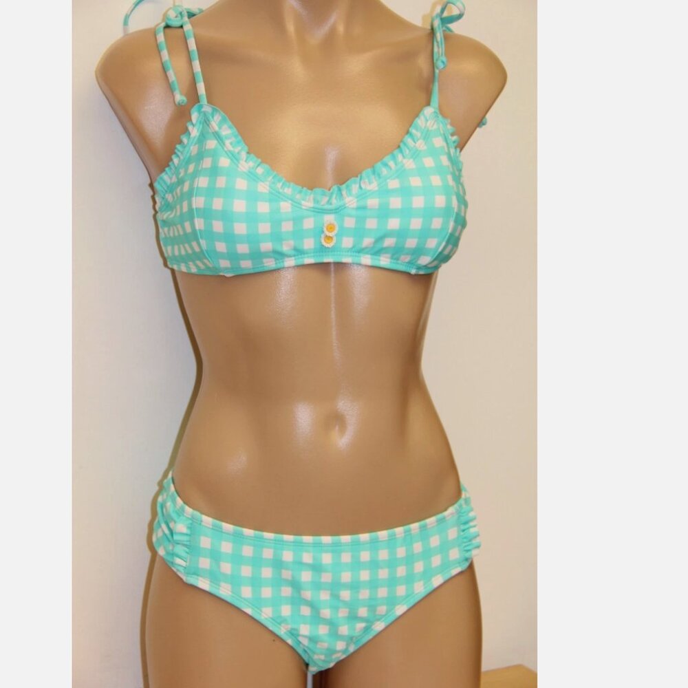 New The Bikini LAB Swimsuit 2pc Bikini Set Turquoise